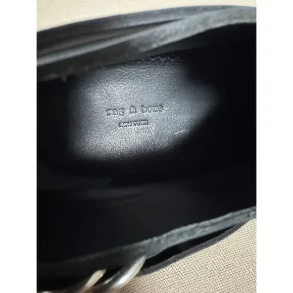 Rag & Bone Boots Womens Size EU 40/41 Black Leather Harness Western Ankle Italy - Picture 10 of 10